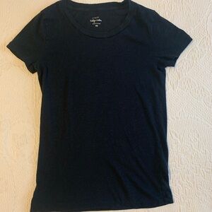 J. Crew Classic Black Cotton Short Sleeve Crew Neck Tee Basics